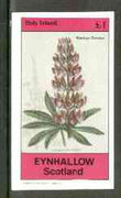 Eynhallow 1982 Flowers #24 (Stachys corsica) imperf souvenir sheet (£1 value) unmounted mint