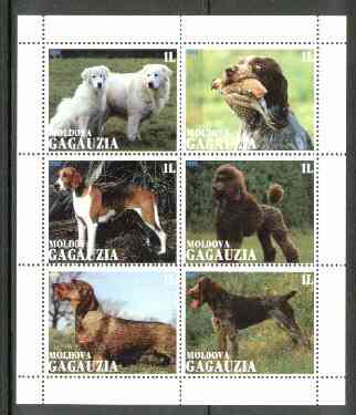 Gagauzia Republic 1999 Dogs sheetlet containing 6 values unmounted mint