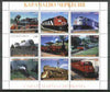 Karachaevo-Cherkesia Republic 1999 Railways of the World perf sheetlet containing 9 values unmounted mint