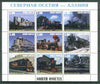 North Ossetia Republic 1999 Railways perf sheetlet containing 9 values unmounted mint