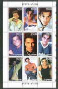 Batum 1999 Peter Andre (Pop Star) sheetlet containing 9 values unmounted mint