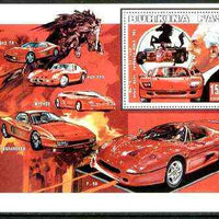 Burkina Faso 1999 Ferrari perf m/sheet unmounted mint