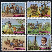 Zambia 1973 Death Centenary of Dr Livingstone set of 6, unmounted mint SG 190-5