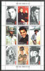 Tadjikistan 1999 Elvis Presley perf sheetlet containing set of 9 values unmounted mint