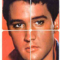 Telephone Card - Elvis Presley set of 4 phone cards (£5) forming a composite vertical picture, Limited edition of just 500 sets
