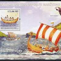 Mozambique 2009 History of Transport - Ships #01 perf m/sheet unmounted mint