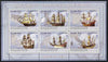 Mozambique 2009 History of Transport - Ships #02 perf sheetlet containing 6 values unmounted mint