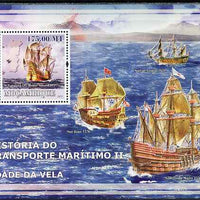 Mozambique 2009 History of Transport - Ships #02 perf m/sheet unmounted mint