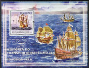 Mozambique 2009 History of Transport - Ships #02 perf m/sheet unmounted mint