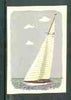 Match Box Labels - Yacht from a Swedish set produced about 1912