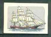 Match Box Labels - Schooner from a Swedish set produced about 1912