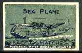 Match Box Labels - Sea Plane (Empire Flying Boat) label by Gem Match Works, Sivakasi (India)