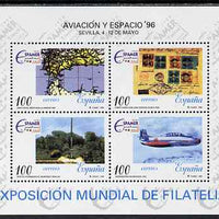 Spain 1996 Espamer Stamp Exhibition perf m/sheet unmounted mint SG MS 3382a