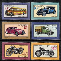 Poland 1987 Motor Vehicles set of 6 (SG 3105-10) unmounted mint