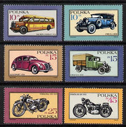 Poland 1987 Motor Vehicles set of 6 (SG 3105-10) unmounted mint