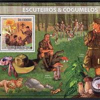 St Thomas & Prince Islands 2009 Scouts & Mushrooms perf s/sheet unmounted mint