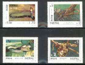 Nepal 1998 Snakes perf set of 4 unmounted mint SG 684-87*