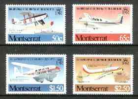 Montserrat 1981 50th Anniversary of Airmail Service set of 4 unmounted mint, SG 519-22