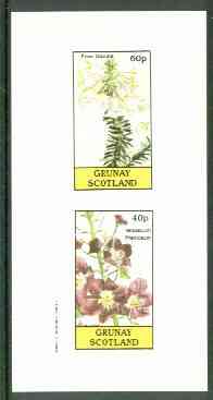 Grunay 1982 Flowers #10 (Erica & Odorata) imperf set of 2 (40p & 60p) unmounted mint