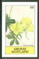 Grunay 1982 Flowers #10 (Potentilla lupinoides) imperf deluxe sheet (£2 value) unmounted mint