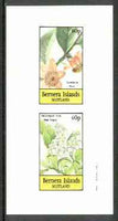 Bernera 1982 Flowers #19 (Guatteria & Vaccineum) imperf,set of 2 values (40p & 60p) unmounted mint