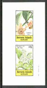 Bernera 1982 Flowers #19 (Guatteria & Vaccineum) imperf,set of 2 values (40p & 60p) unmounted mint