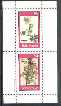 Staffa 1982 Flowers #27 (Anemone & Erica) perf set of 2 values unmounted mint