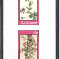 Staffa 1982 Flowers #27 (Anemone & Erica) imperf set of 2 values unmounted mint