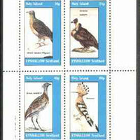 Eynhallow 1982 Birds #23 (Pigeon, Vulture, Bustard & Hoopoe) perf set of 4 values unmounted mint