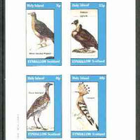 Eynhallow 1982 Birds #23 (Pigeon, Vulture, Bustard & Hoopoe) imperf set of 4 values unmounted mint