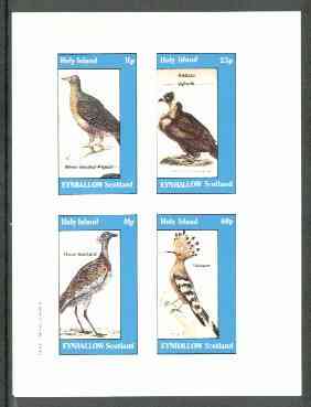 Eynhallow 1982 Birds #23 (Pigeon, Vulture, Bustard & Hoopoe) imperf set of 4 values unmounted mint
