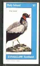 Eynhallow 1982 Birds #23 (King Vulture) imperf souvenir sheet (£1 value) unmounted mint