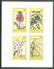Grunay 1982 Flowers #13 (Orchis, Ribes, Vaccinium & Berberis) imperf set of 4 values unmounted mint