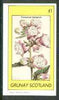 Grunay 1982 Flowers #13 (Campanula) imperf souvenir sheet (£1value) unmounted mint