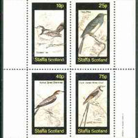 Staffa 1982 Birds #62 (Scissor Tail, Piha, Blackcap & Chat) perf set of 4 values unmounted mint