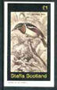 Staffa 1982 Birds #62 (Spectacle Tody) imperf souvenir sheet (£1 value) unmounted mint