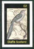 Staffa 1982 Birds #62 (Cerulean) imperf deluxe sheet (£2 value) unmounted mint
