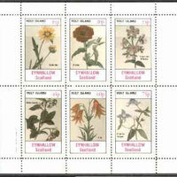 Eynhallow 1982 Flowers #25 (Galardia, Zinnia, Rhexia, Bittersweet, Lily & Virgin's Bower) perf set of 6 values unmounted mint