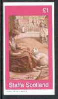 Staffa 1982 Victorian Tales (The Kitten) imperf,souvenir sheet (£1 value) unmounted mint