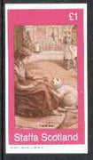 Staffa 1982 Victorian Tales (The Kitten) imperf,souvenir sheet (£1 value) unmounted mint