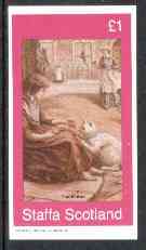 Staffa 1982 Victorian Tales (The Kitten) imperf,souvenir sheet (£1 value) unmounted mint