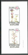 Eynhallow 1982 Flowers #26 (Campanula & Stylidium) imperf set of 2 values unmounted mint