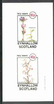 Eynhallow 1982 Flowers #26 (Campanula & Stylidium) imperf set of 2 values unmounted mint
