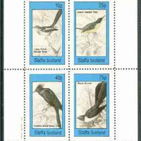 Staffa 1982 Birds #63 (Tody x 2, Chat & Fantail) perf set of 4 values unmounted mint