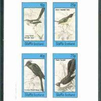 Staffa 1982 Birds #63 (Tody x 2, Chat & Fantail) imperf set of 4 values unmounted mint