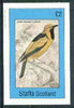 Staffa 1982 Birds #63 (Golden Hooded Flycatcher) imperf deluxe sheet (£2 value) unmounted mint