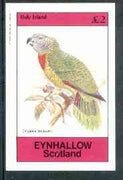 Eynhallow 1982 Parrots #02 imperf deluxe sheet (£2 value) unmounted mint