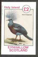 Eynhallow 1982 Crowned Pigeon imperf deluxe sheet (£2 value) unmounted mint
