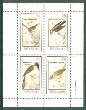 Staffa 1982 Birds #64 (Tody, Flat Bill & Flycatcher x 2) perf set of 4 values unmounted mint