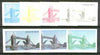 Oman 1977 Silver Jubilee (London Scenes) 1B value (Tower Bridge) set of 7 imperf progressive colour proofs comprising the 4 individual colours plus 2, 3 and all 4-colour composites unmounted mint